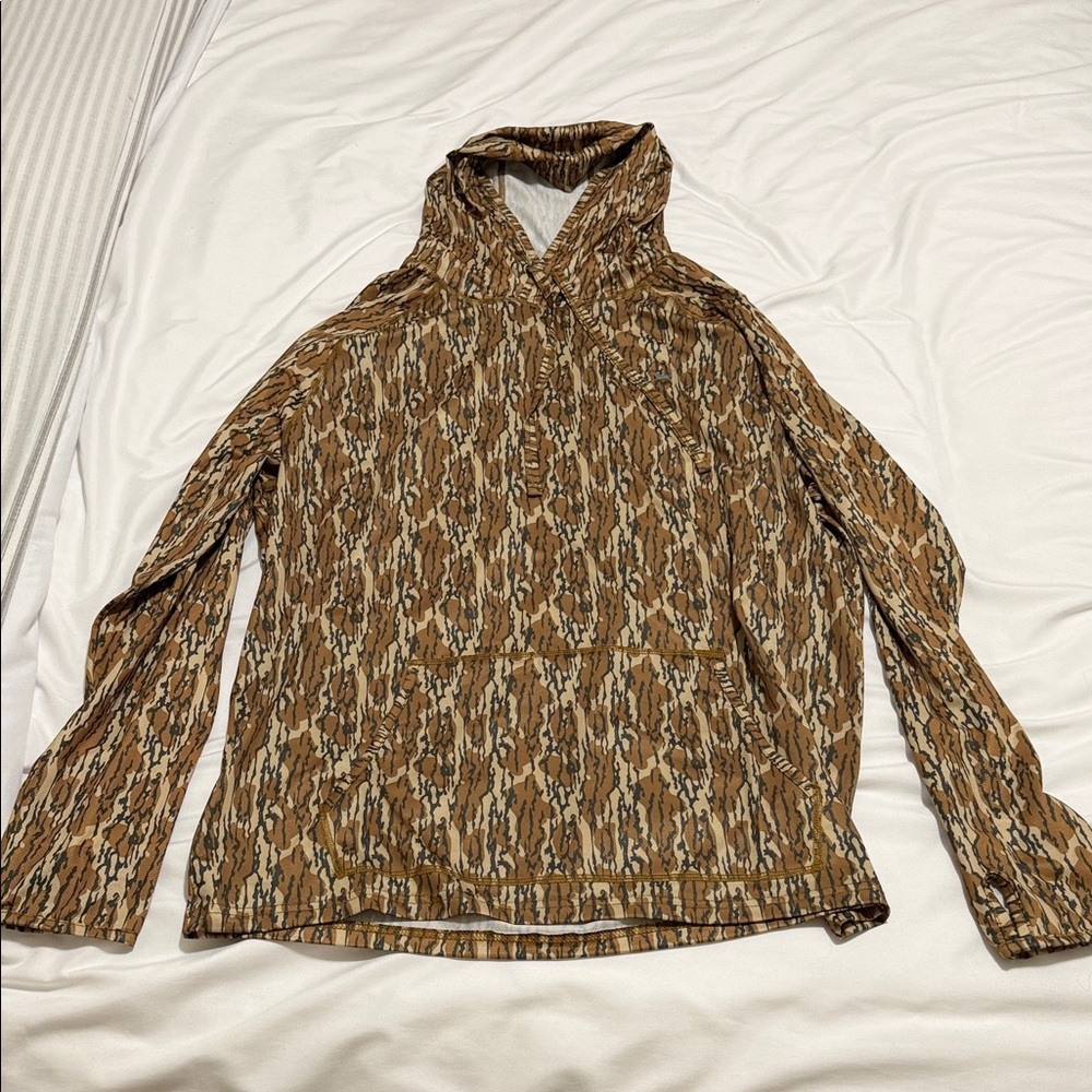 Simply Southern Men's Brown Camouflage-Style Hoodie